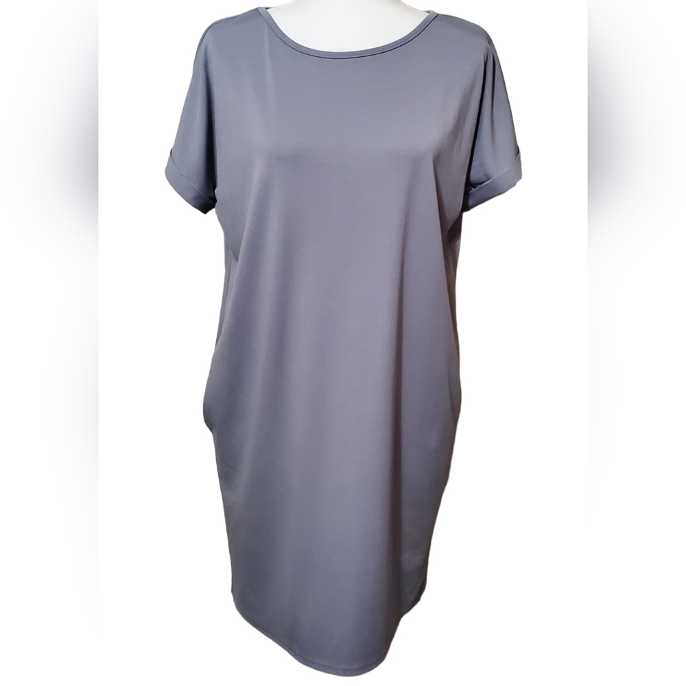 Gray Dress with Pockets